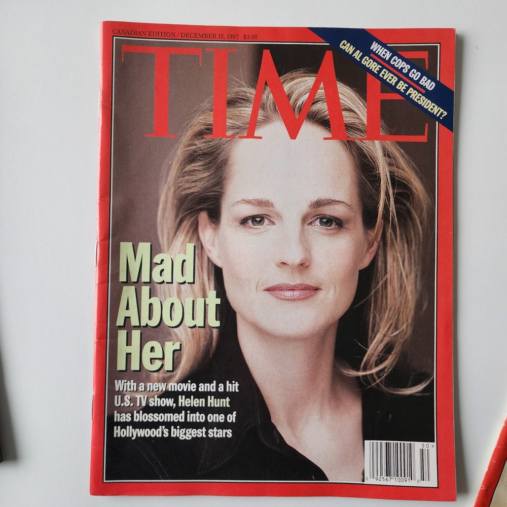 Time Magazine December 15 1997 Helen Hunt Mad About You Al Gore Canadian Edition